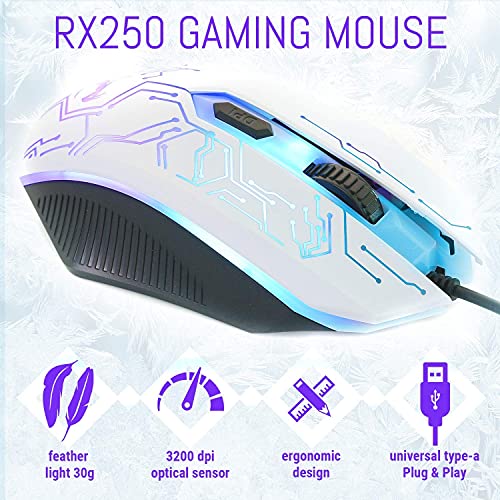 Wired LED RGB Backlight Gaming Keyboard Mouse Mouse pad Headset Bundle T1606