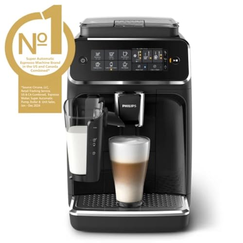 Black Fully Automatic Espresso Machine with LatteGo Milk Frother M31115