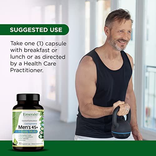 30 Vegetable Capsules Gluten-Free Men's 45+ Multi Q291090