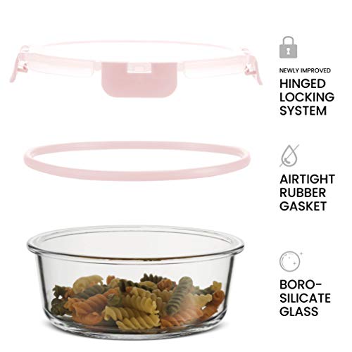 24 Piece Glass Storage Containers with Lids, Blue S33641