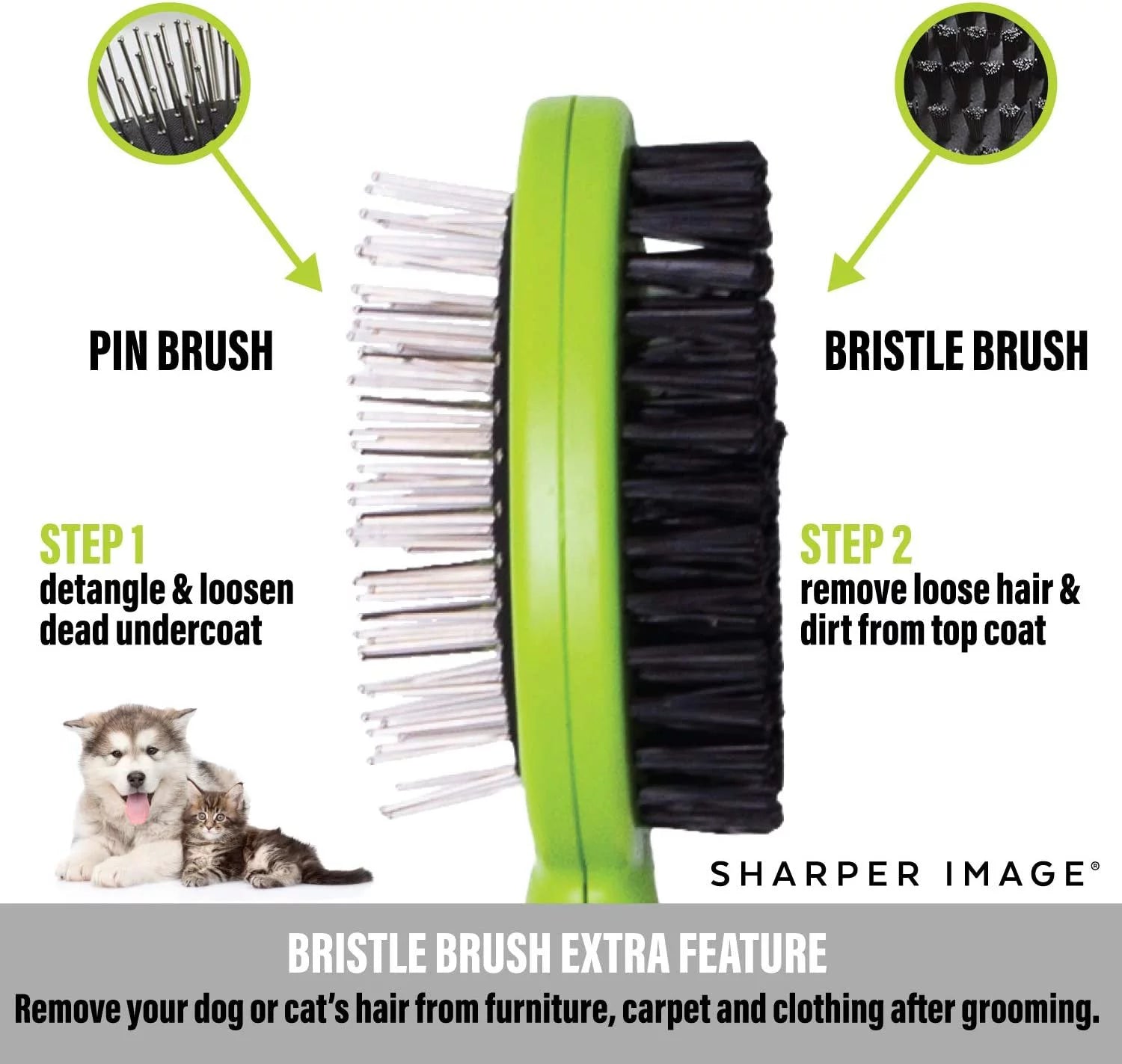 2 Sided Pet Grooming Brush V9975