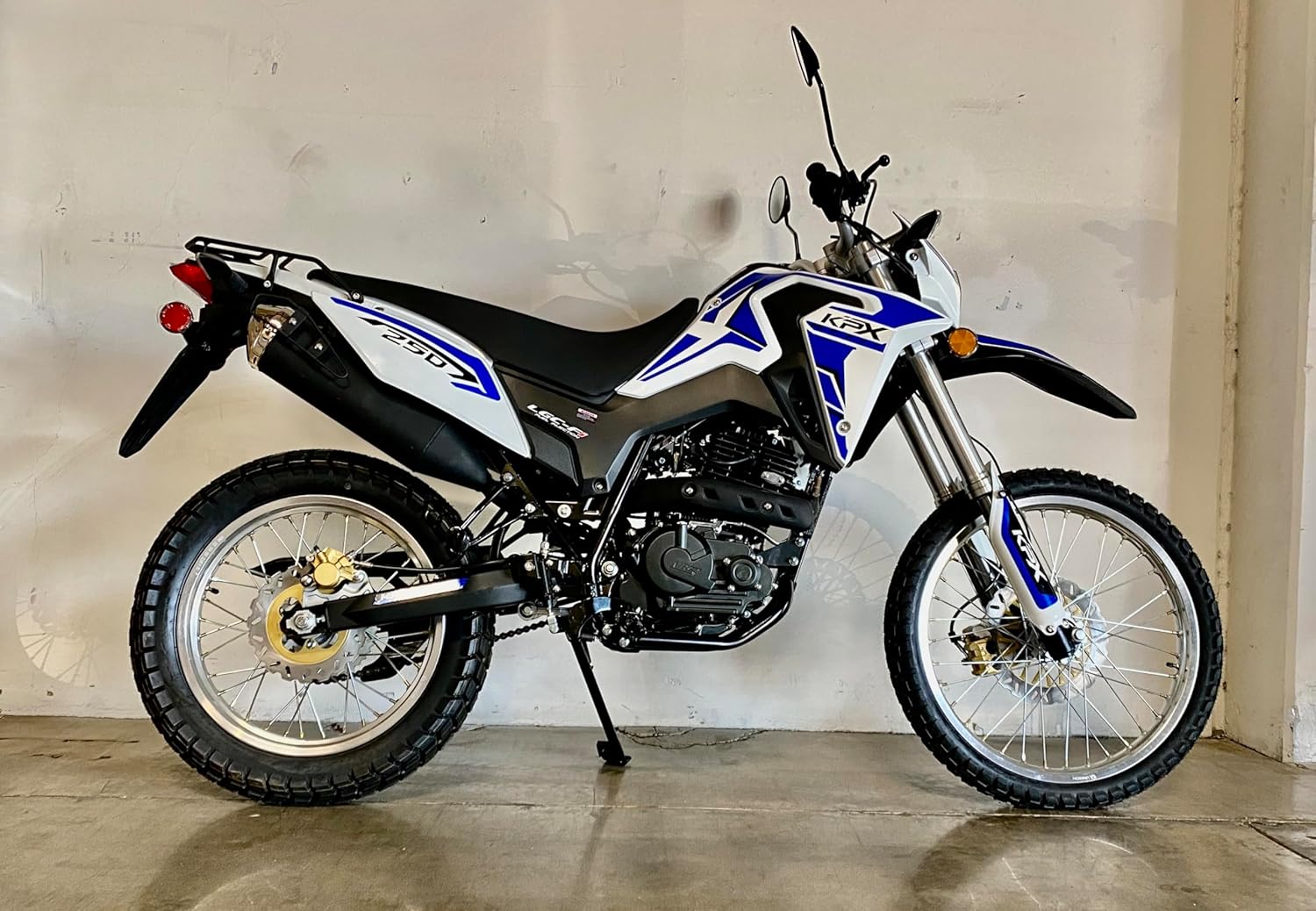 Blue 250CC Dual Sport Motorcycle I75128