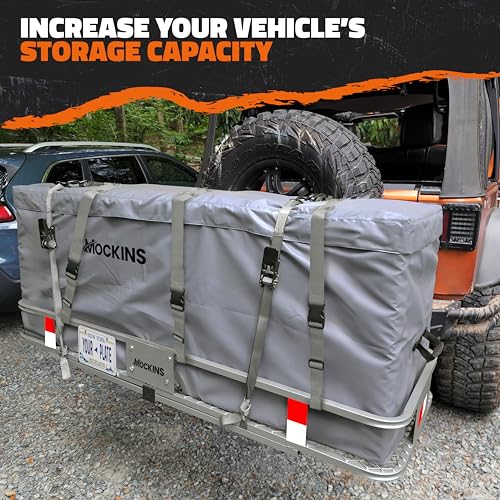 60"x20"x6" Folding Trailer Hitch Cargo Carrier with Waterproof Cargo Bag S122347
