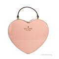 Patent Leather Top Handle Heart Crossbody Bag F163