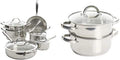 Stainless Steel Cookware and Steamer Combo T315376