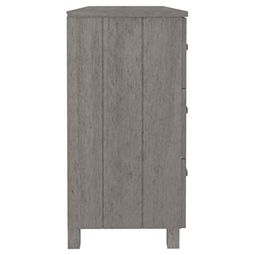 Light Gray Solid Wood Pine Sideboard V667