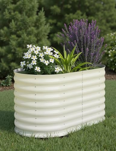 Oval Galvanized Steel Raised Garden Bed P746854