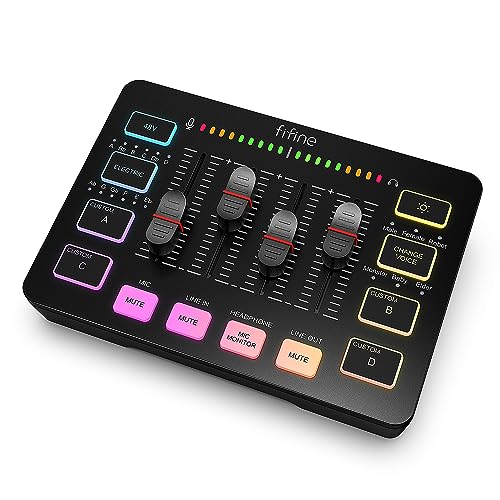 Gaming Audio Mixer with XLR Microphone Interface A28061