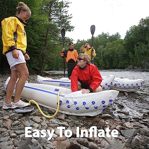 Two Person Inflatable Sport Kayak with Seats, Paddles, Bag and Electric Pump E16016