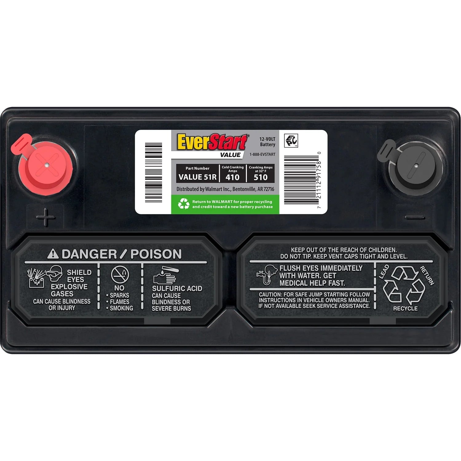 Group Size 51R 12 Volt Lead Acid Automotive Battery L449