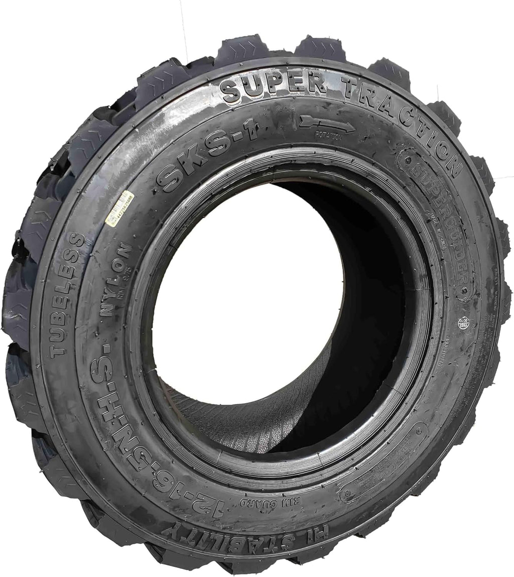 12-16.5 12 Ply Skid Steer Tire with Rim Guard Z594