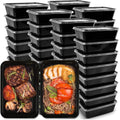 50 Set Reusable Plastic Food Storage Containers with Lids (24 oz) Z31703