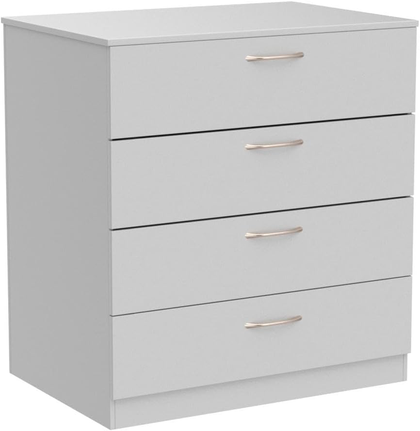 White 4 Drawer Wooden Dresser N68235