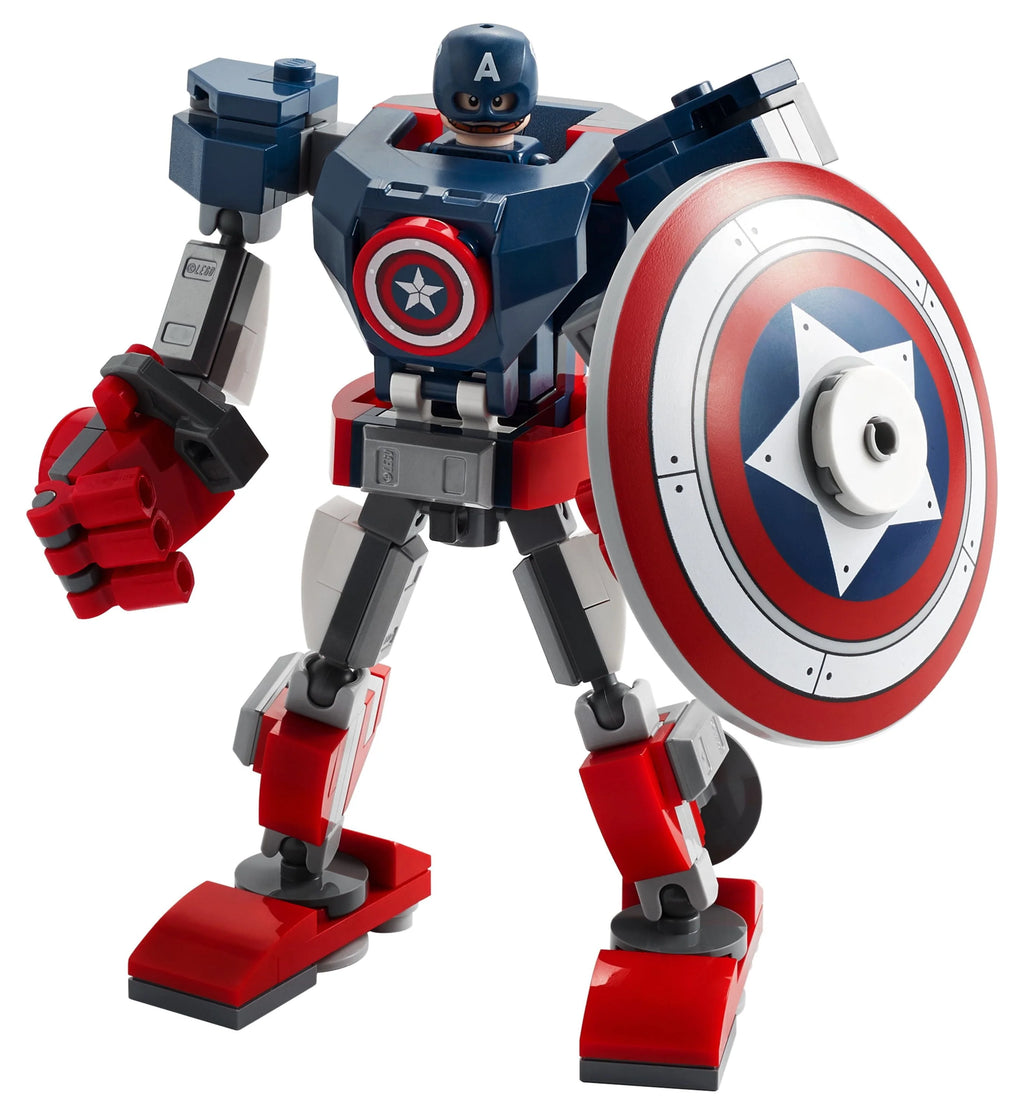 LEGO Marvel Avengers Captain America Mech Armor Collectible Toy (121 Pieces) D228