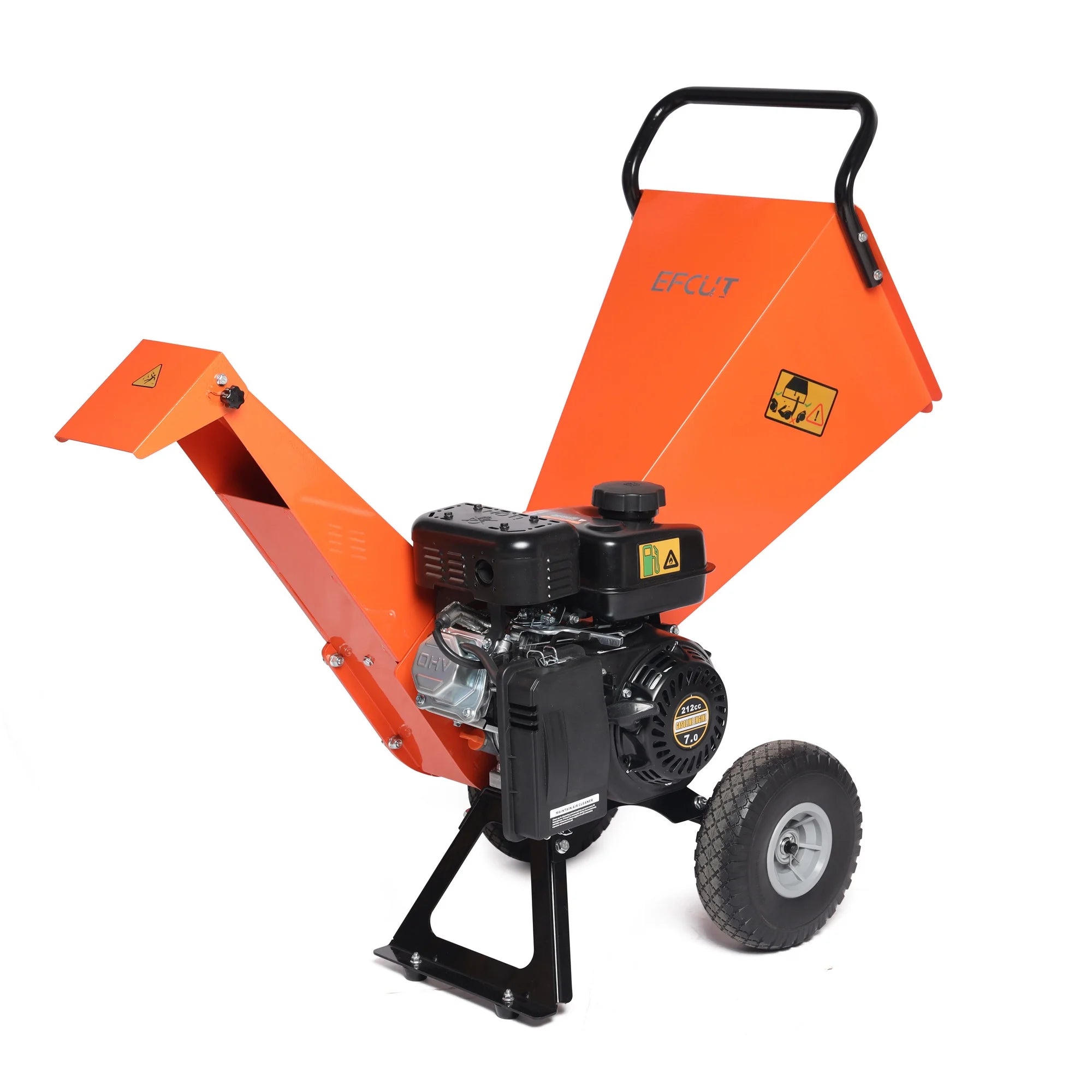 Wood Chipper Shredder Mulcher 7HP Gas Powered 3" Max Capacity E652706