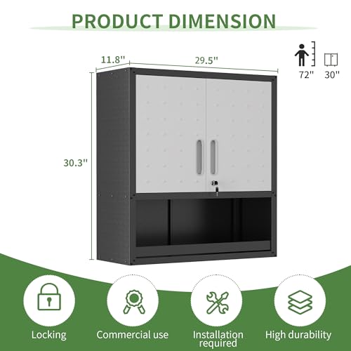 Metal 4 Drawer Rolling Tool Storage Cabinet with Locking Doors N298417