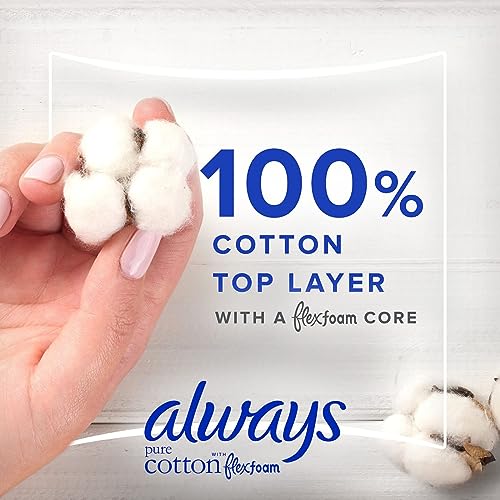 34 Count Unscented Cotton Feminine Pads with Wings V17029