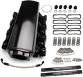 92mm Throttle Body Sheet Metal EFI Intake Manifold Black T986720