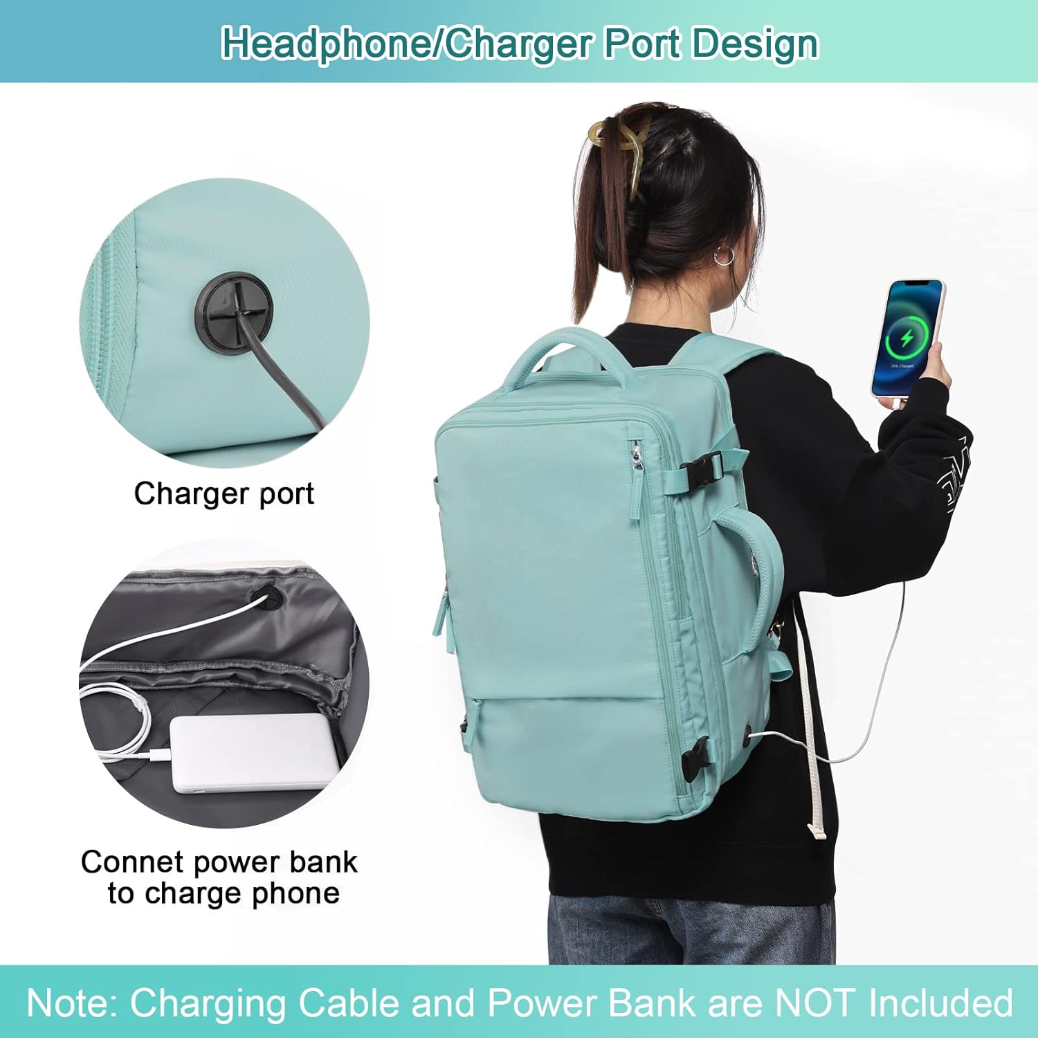 40L Waterproof Laptop Backpack M836
