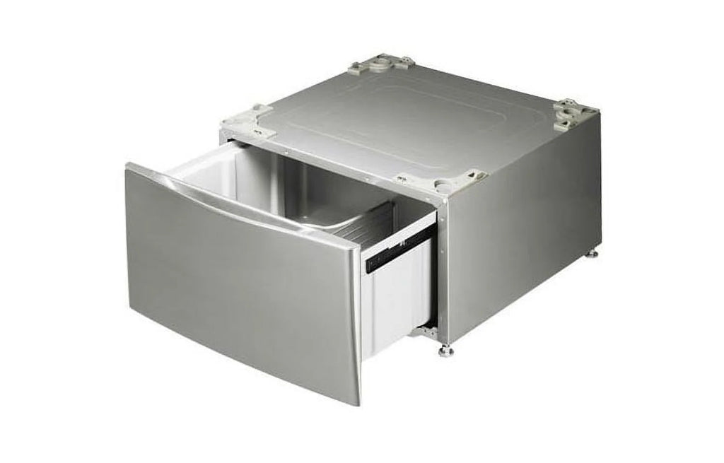 White Laundry Pedestal with Drawer I920