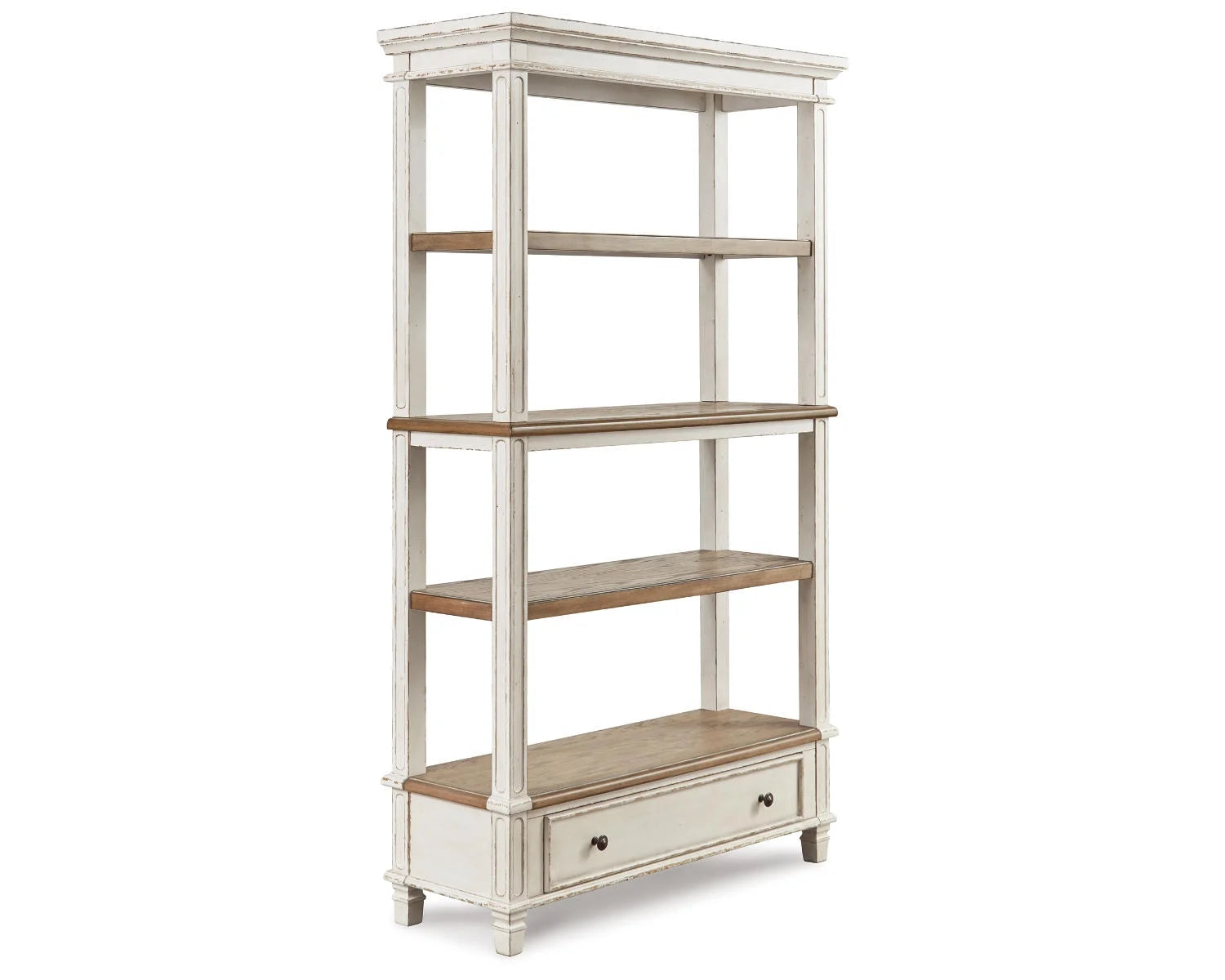 75" Bookcase Brown/White X368981