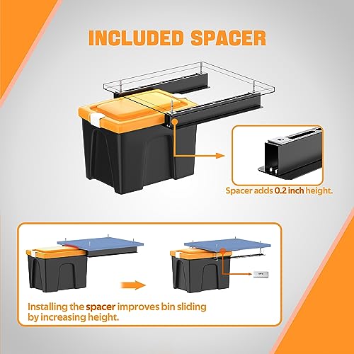 Overhead Garage Storage Rack (4 Pack, 3 Bins) H1819
