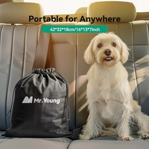 Twin Size 18" Inflatable Air Mattress with Built-in Pump and Carrying Bag D594