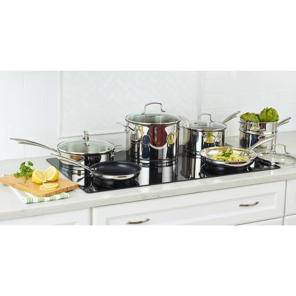 11 Piece Stainless Steel Cookware Set P66385