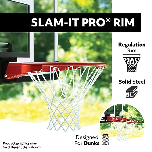48 in. Shatter Proof Backboard Rim Combo Orange White U172044