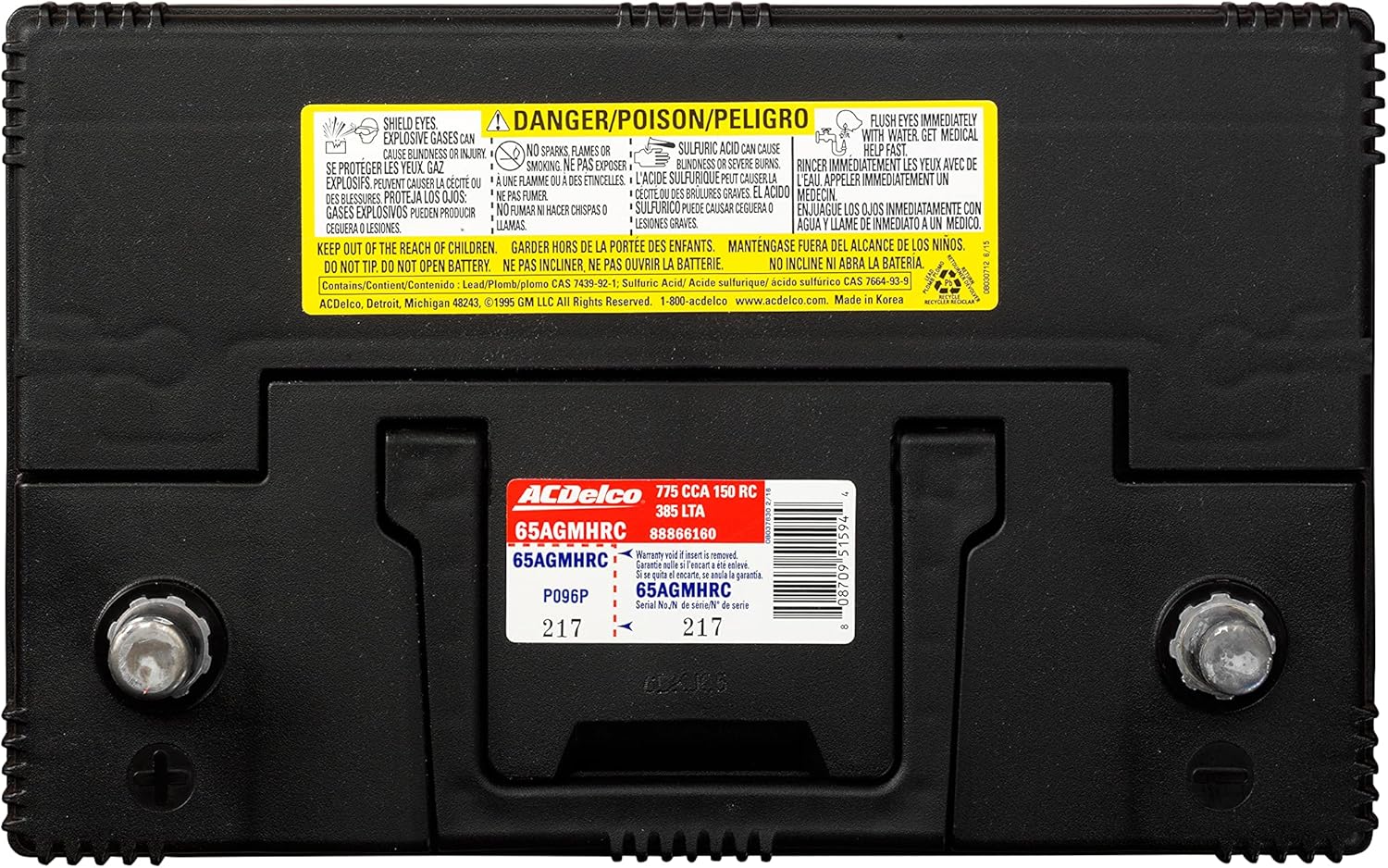 AGM BCI Group 65 Battery L9151