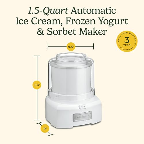 White 1.5 Quart Ice Cream Maker S440340