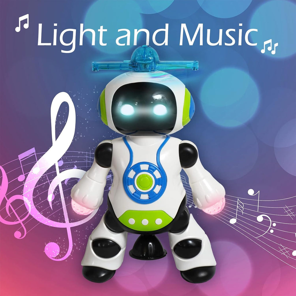 Dancing Robot Toy with LED Lighting and Music A79606