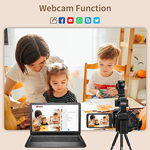 6K 64MP IR Night Vision Digital Camera with 18X Digital Zoom 4.0" Touch Screen WiFi and 64G SD Card V184672