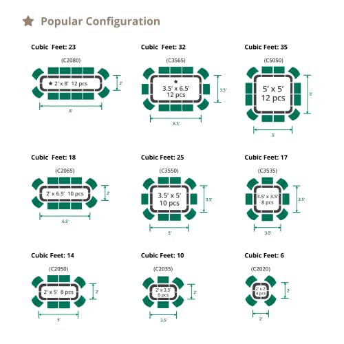 17" Tall 9 in 1 8ft X 2ft Metal Raised Planter Bed Modern Gray M4904
