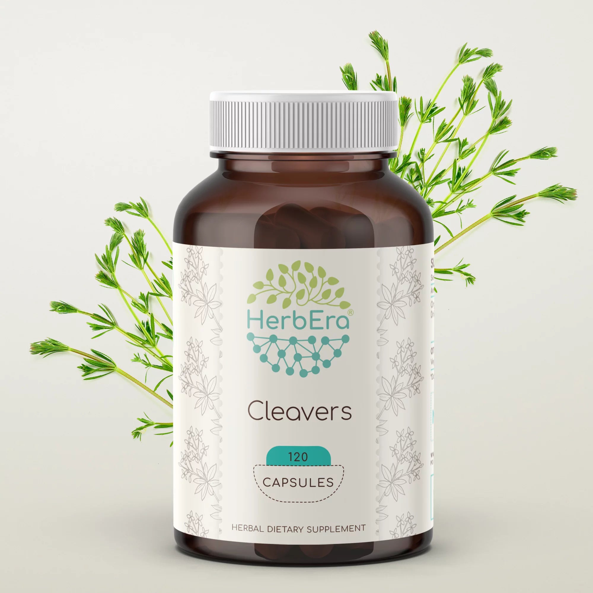 120 Capsules 400 mg Organic Cleavers Dried herb N181