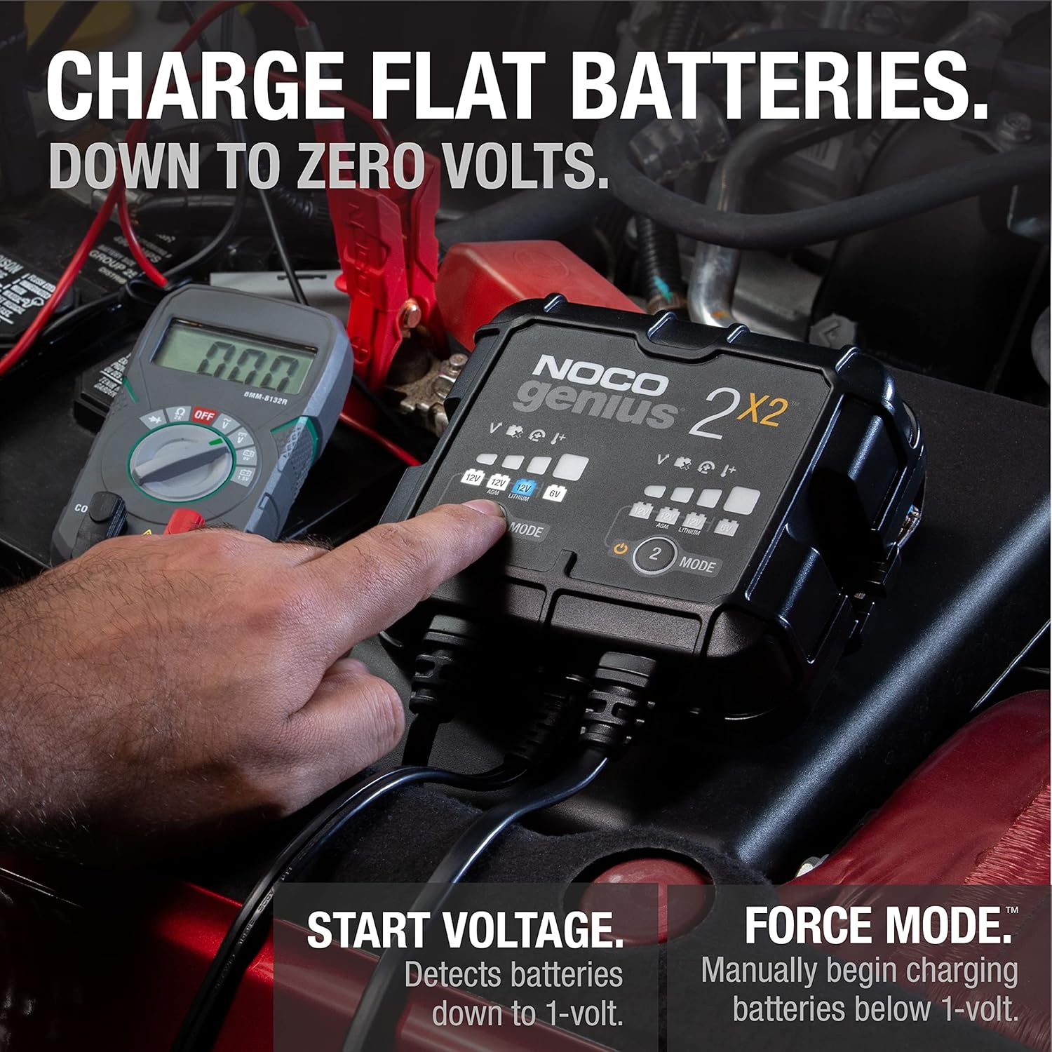 2-Bank 4-Amp Fully-Automatic Smart Battery Charger O383700