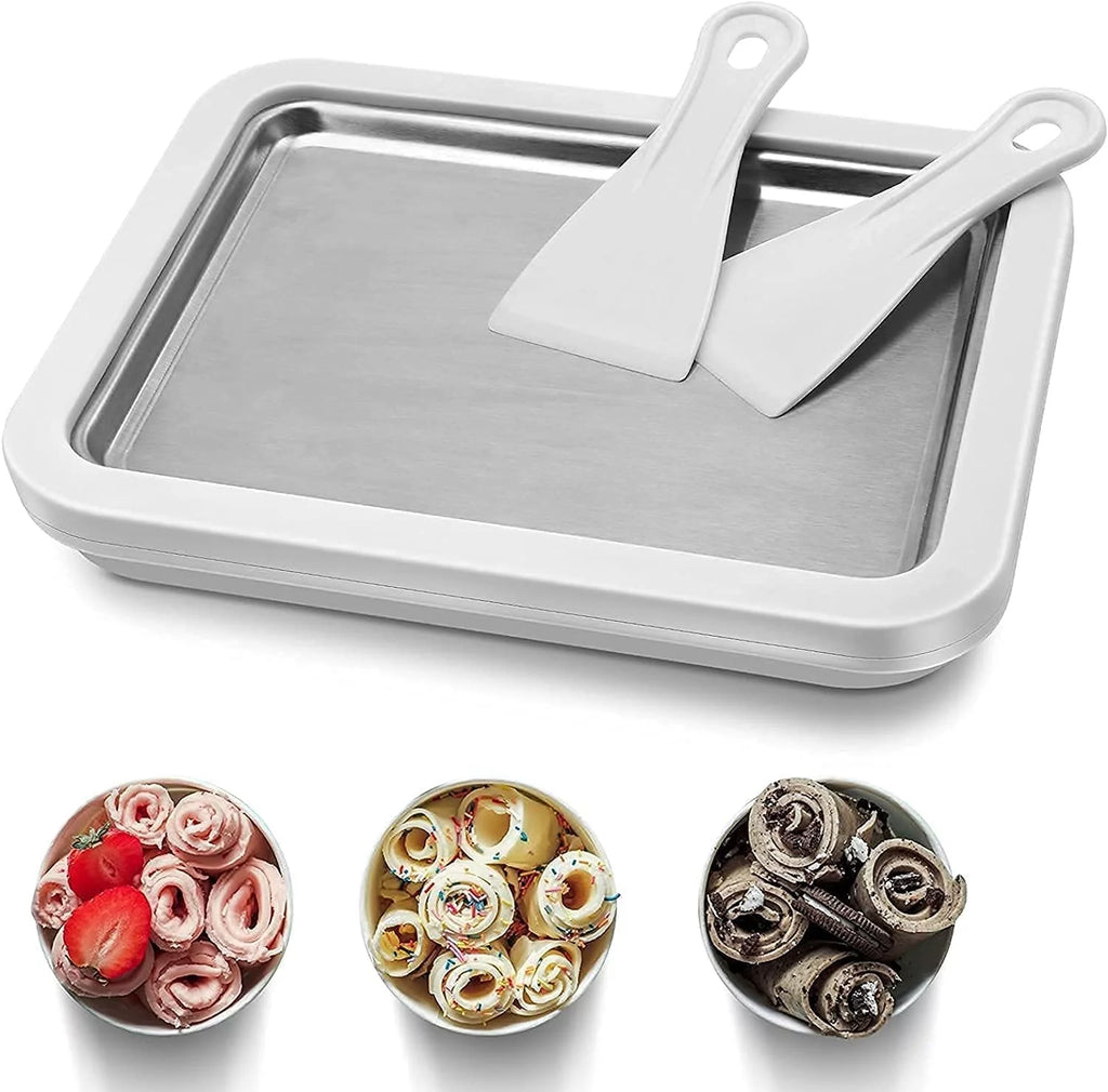 Ice Cream Roll Maker with 2 Spatulas Y6621