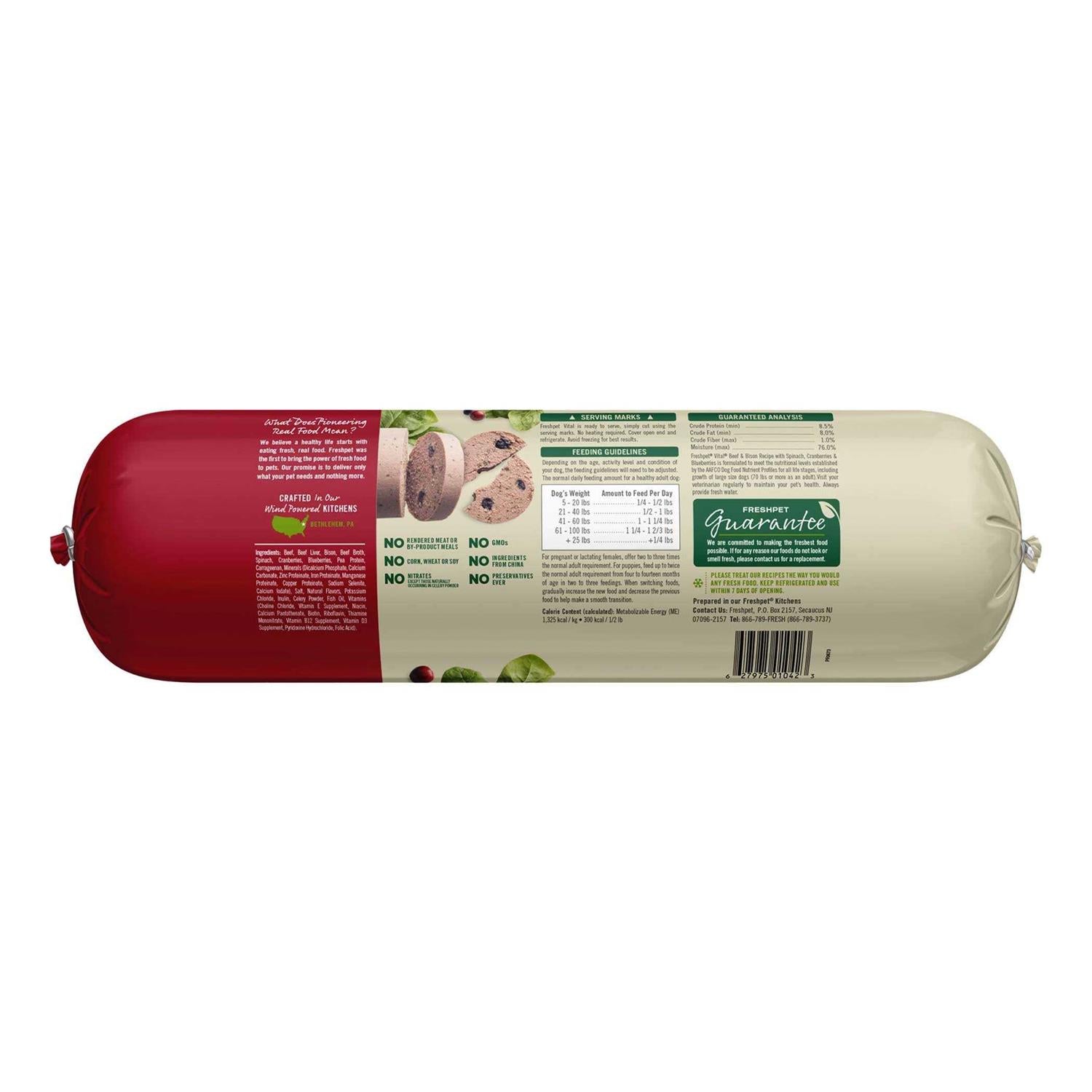 Grain-Free Beef & Bison Fresh Dog Food B434378