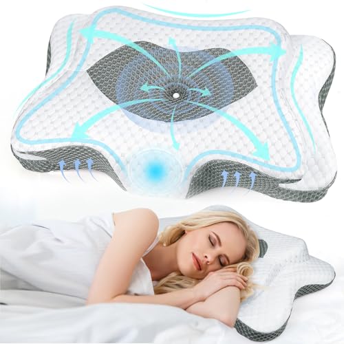 Gray Contour Memory Foam Cervical Pillow R387