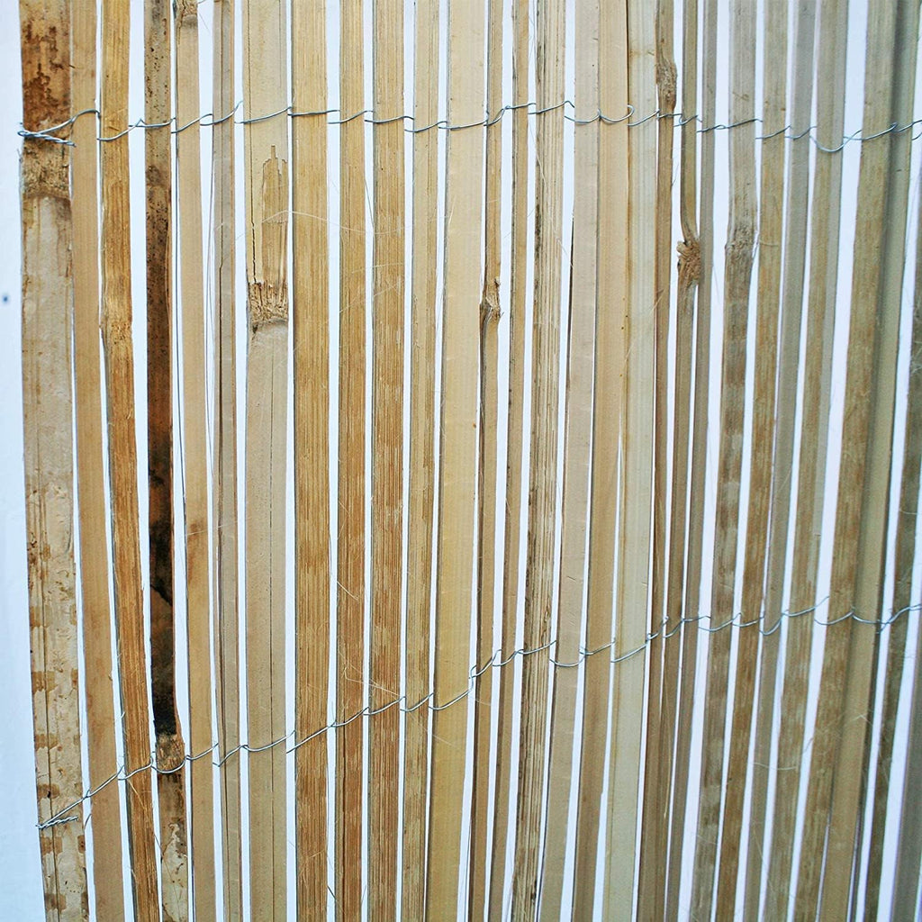 Natural Split Rolled Bamboo Fence Panel 4 ft H x 6 ft L M255176