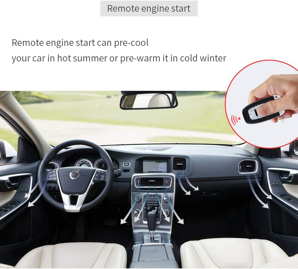 PKE Car Alarm Remote Starter Keyless Entry Push Start Button B28422