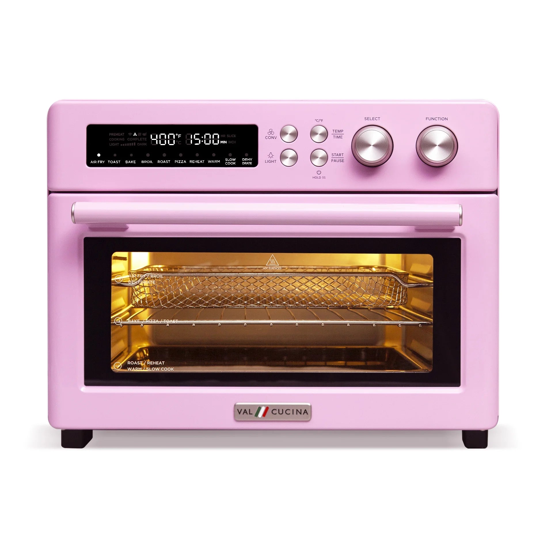 Pink Infrared Air Fryer Toaster Oven Q338