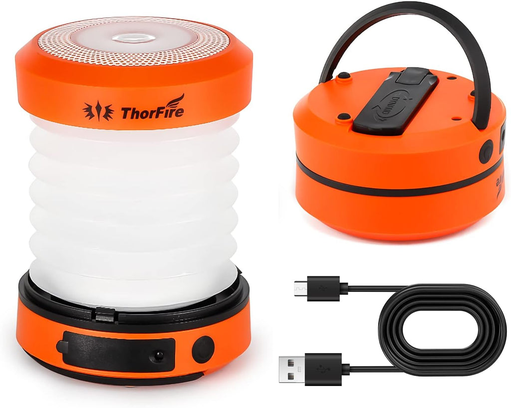 LED Camping Lantern Rechargeable Collapsible Flashlight M4057