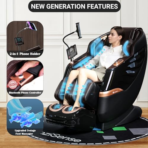 Full Body Zero Gravity SL-Track Shiatsu Massage Chair with Heat Q97052