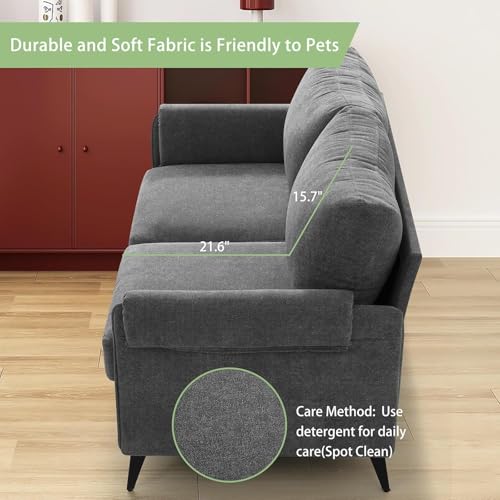 50" Fabric Loveseat with Removable Cushion (Beige) I5572