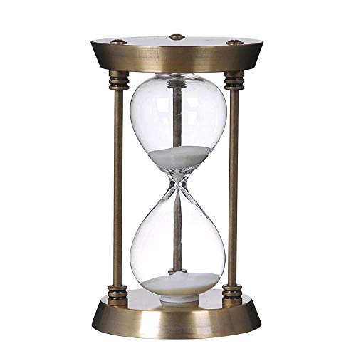 60 Minute Metal Hourglass Sand Timer (Bronze) E7535