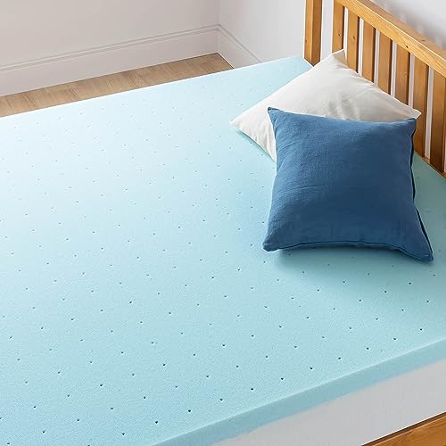 3 Inch Ventilated Memory Foam Mattress Topper, Cooling Gel Infusion, Queen J121213