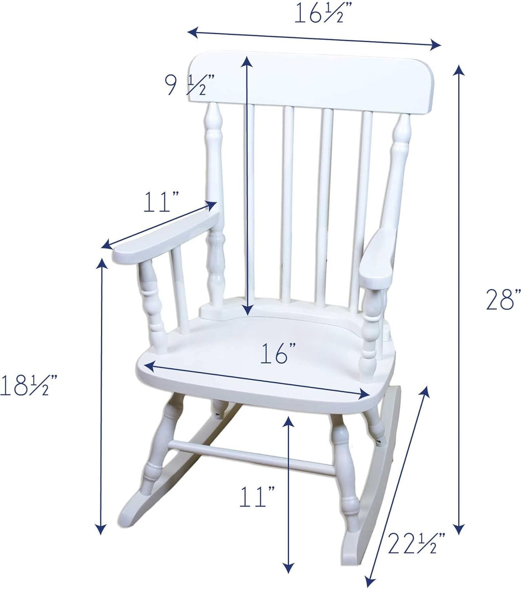 Pink White Childrens Rocking Chair Q324