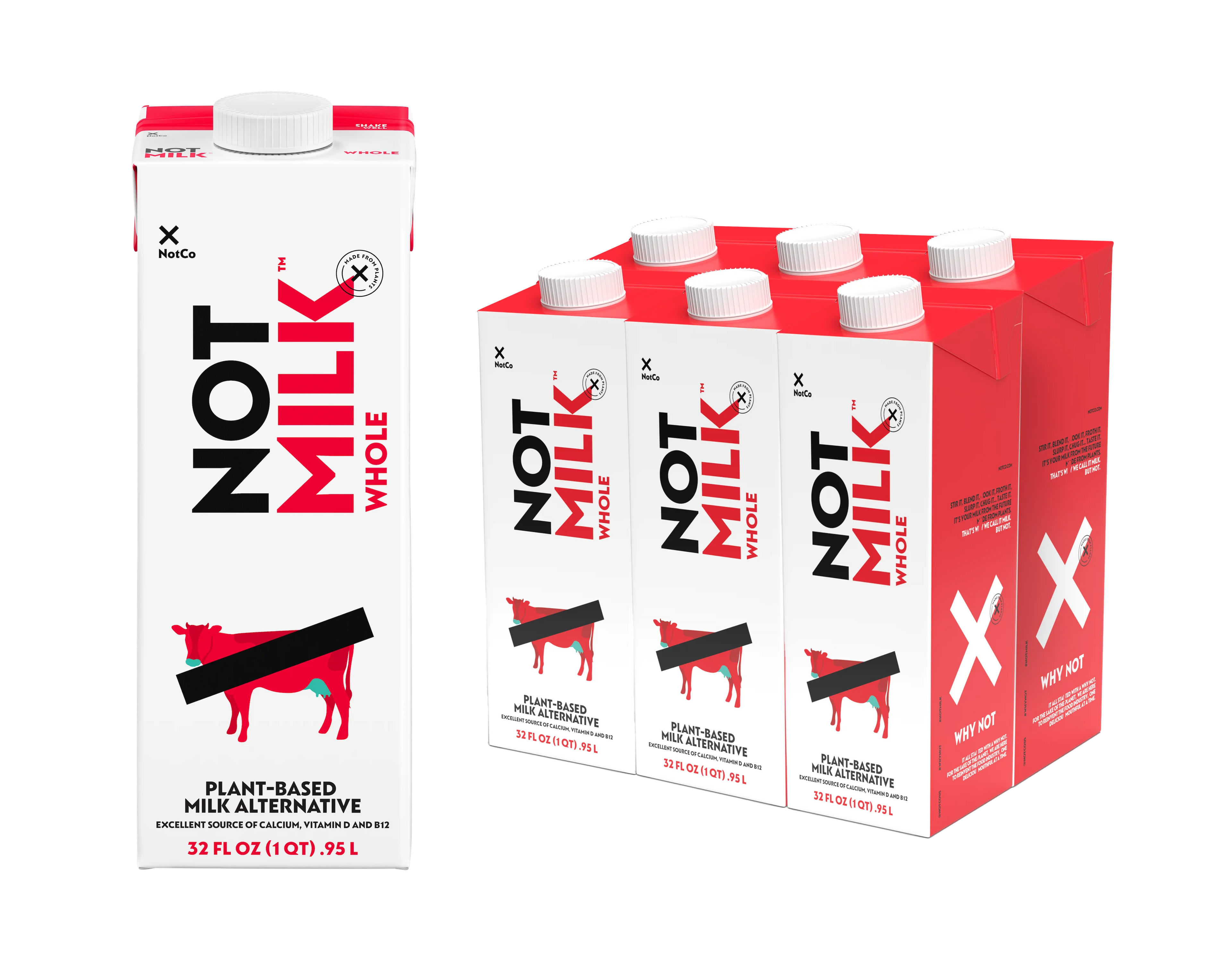 32 Fl Oz Pack of 6 Shelf-Stable Plant Based Milk R61156
