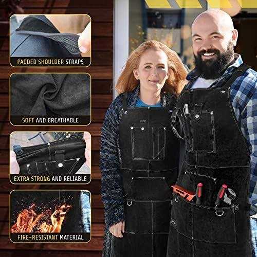 Heavy Duty Work Apron with Tool Pockets O7595
